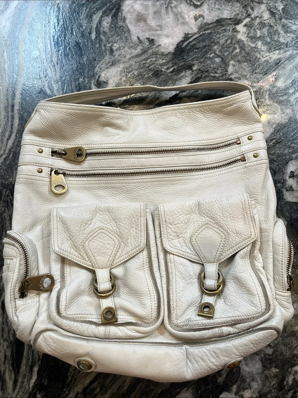 Marc by Marc Jacobs Genuine Leather Faridah hobo shoulder bag